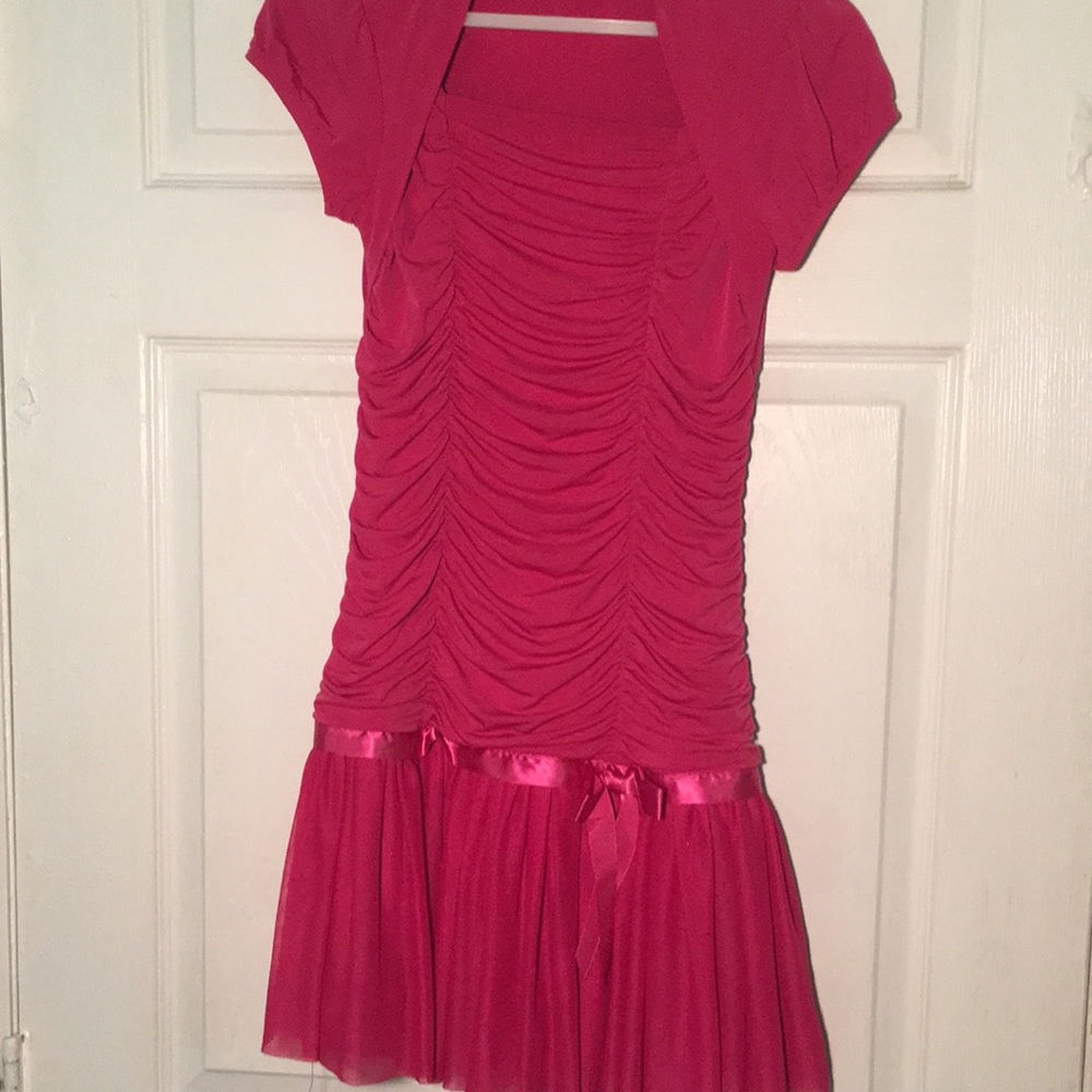 Girl dress size 14, Dark pink